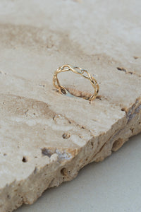 Atelier l'Été massief goud 14 karaat solid 14ct gold goud waterproof ring goudenring cadeau vrouwenring 